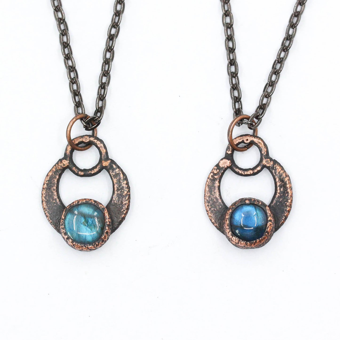 Labradorite Hoop Necklace