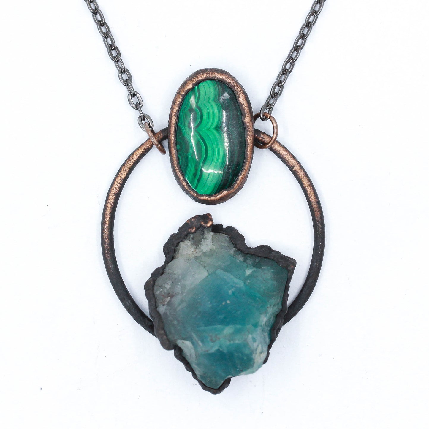 Malachite & Fluorite Necklace