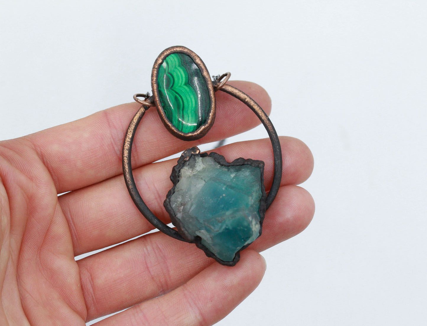 Malachite & Fluorite Necklace
