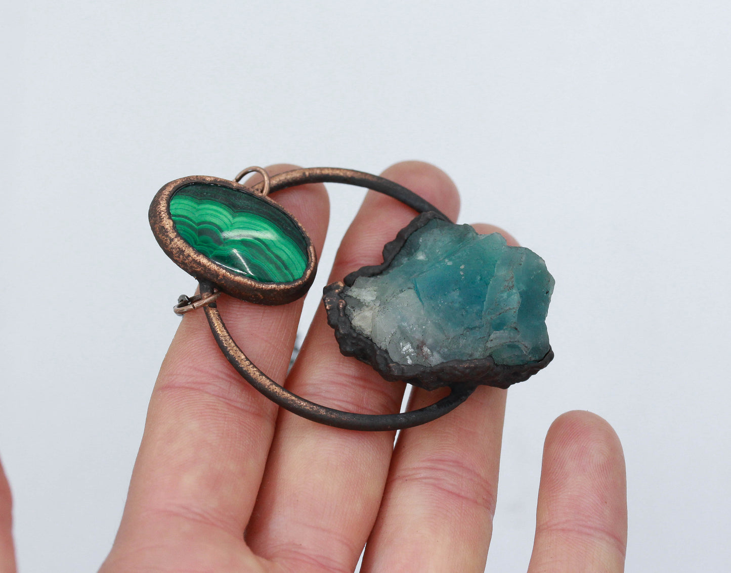 Malachite & Fluorite Necklace