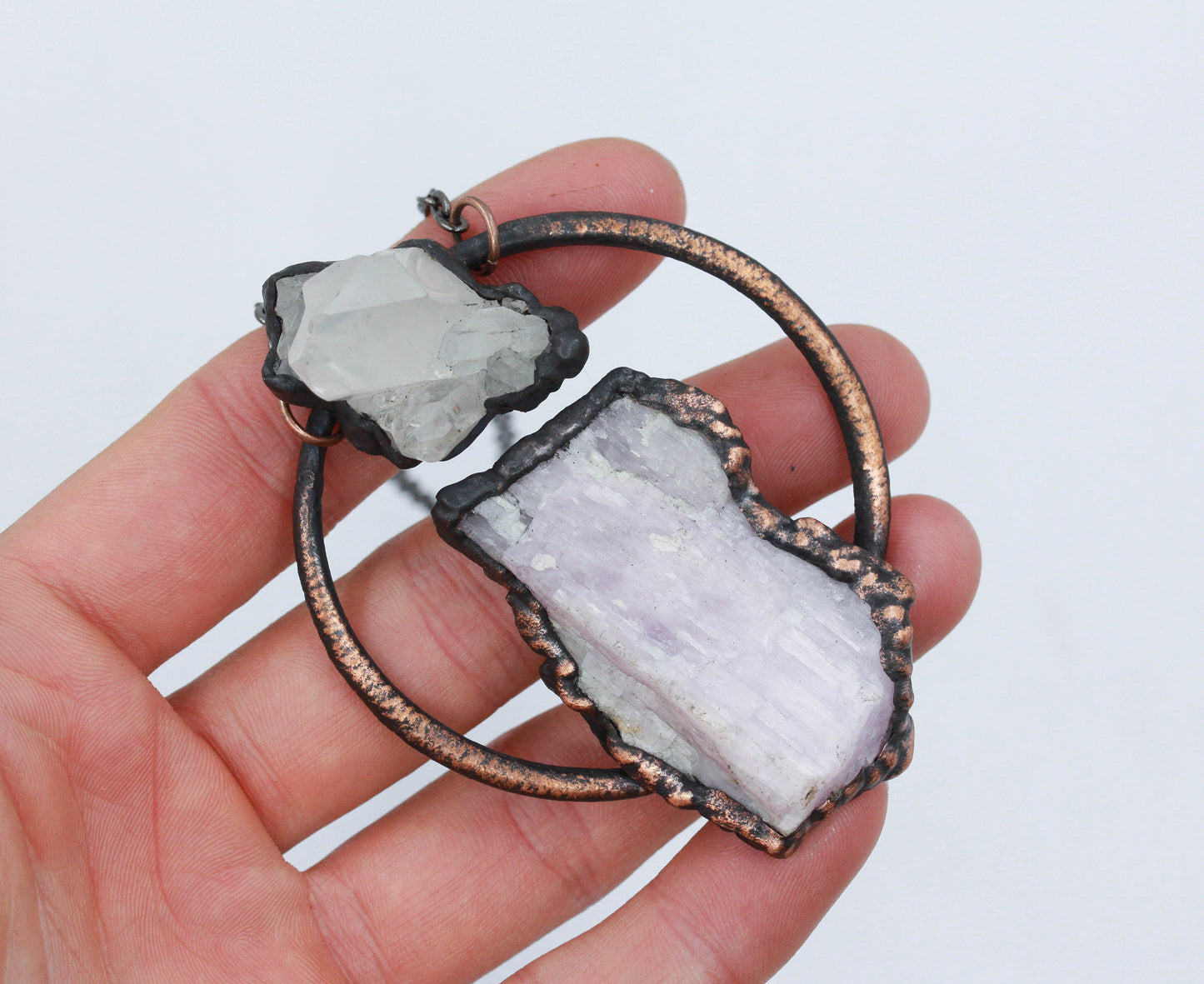 Kunzite & Quartz Necklace