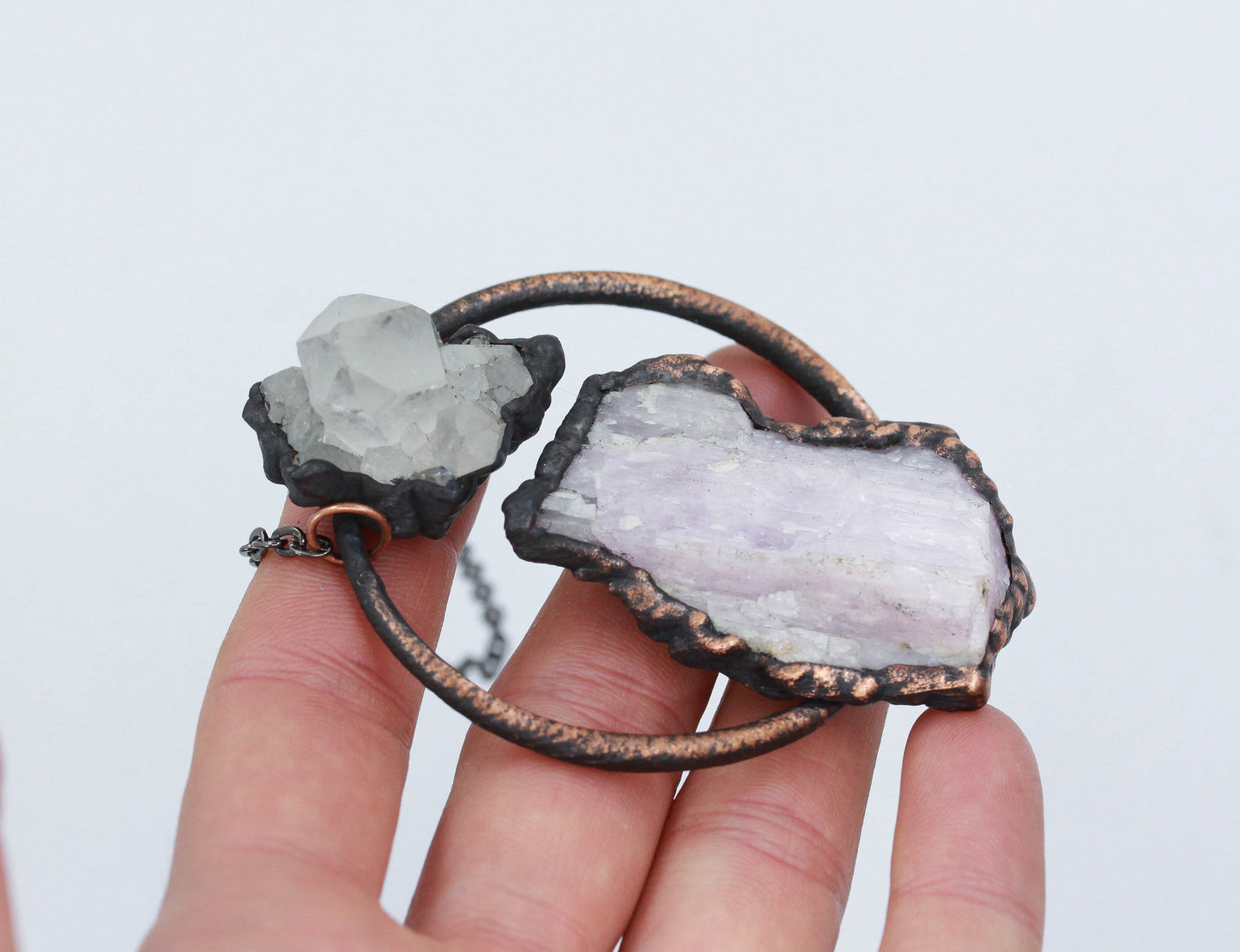 Kunzite & Quartz Necklace