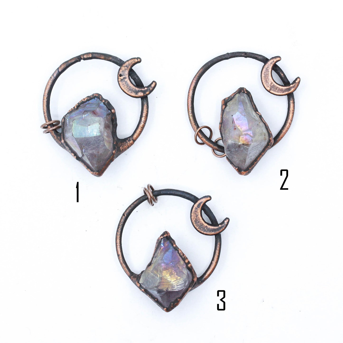 Aura Amethyst Moon Necklace