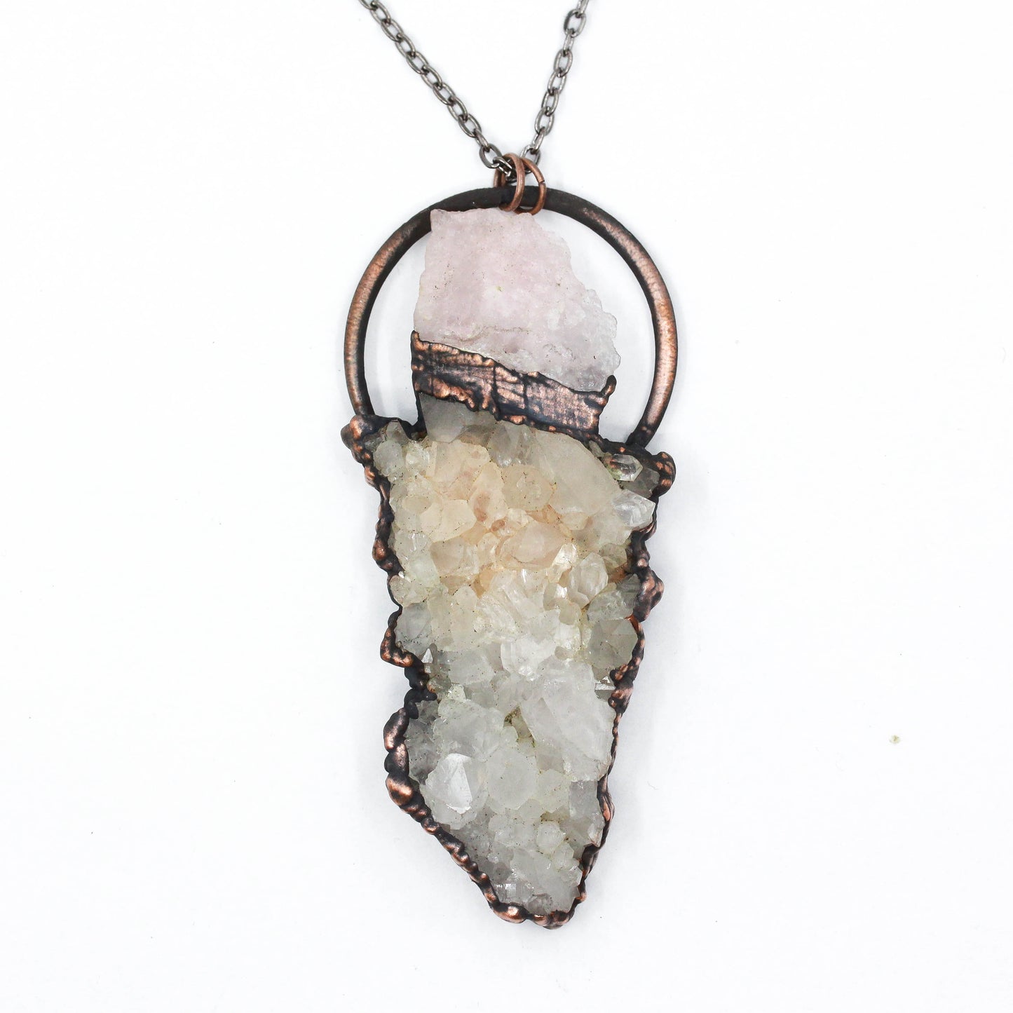 Rose Quartz & Quartz Necklace