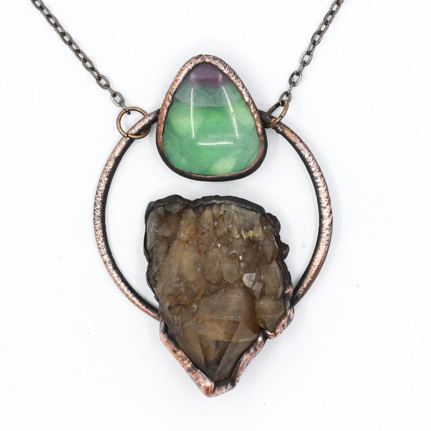 Congo Citrine & Fluorite Necklace