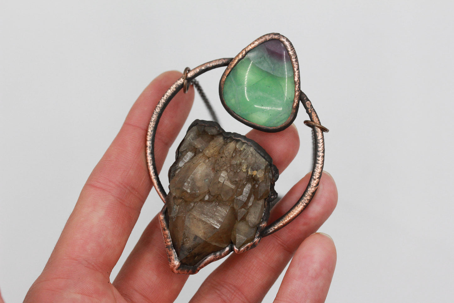 Congo Citrine & Fluorite Necklace