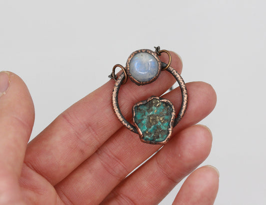 Turquoise & Moonstone Necklace