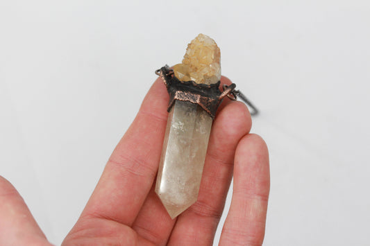 Quartz & Tangerine Quartz Necklace