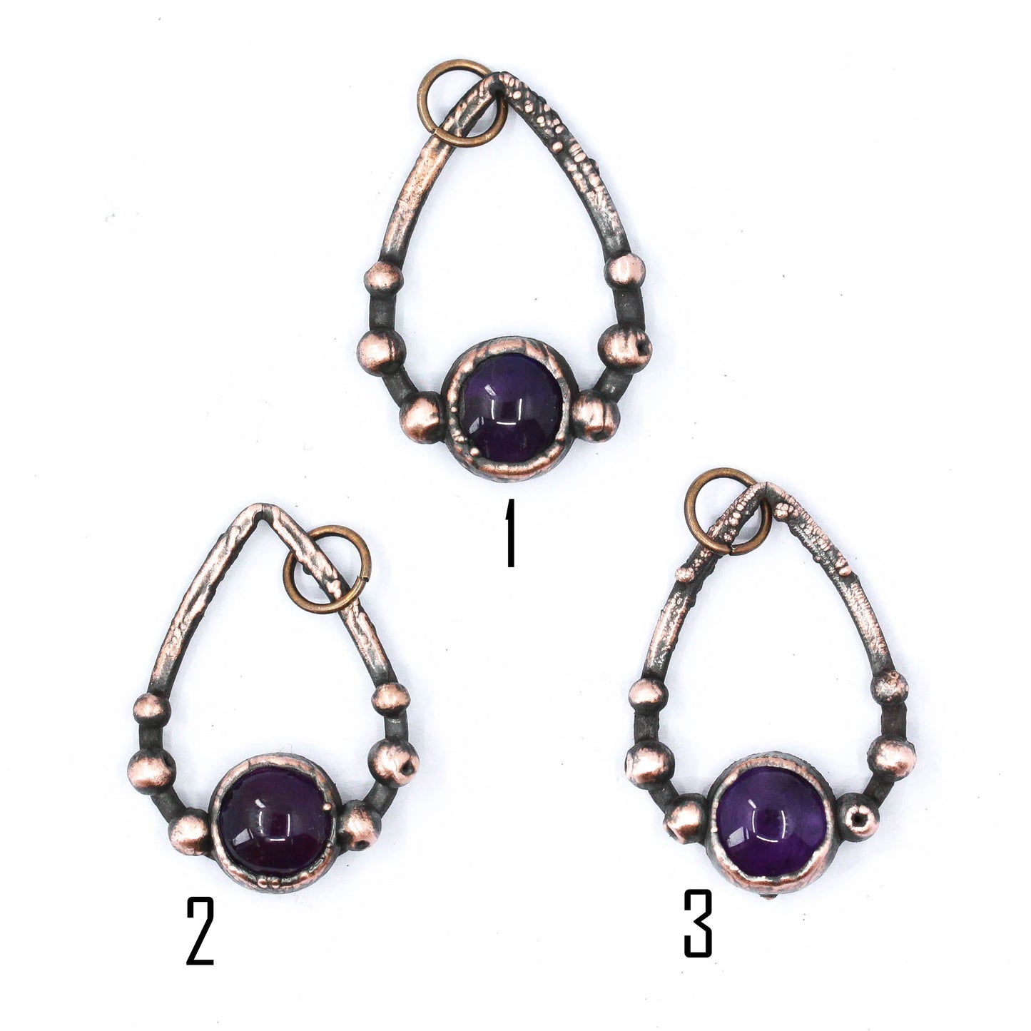 Amethyst Teardrop Necklace