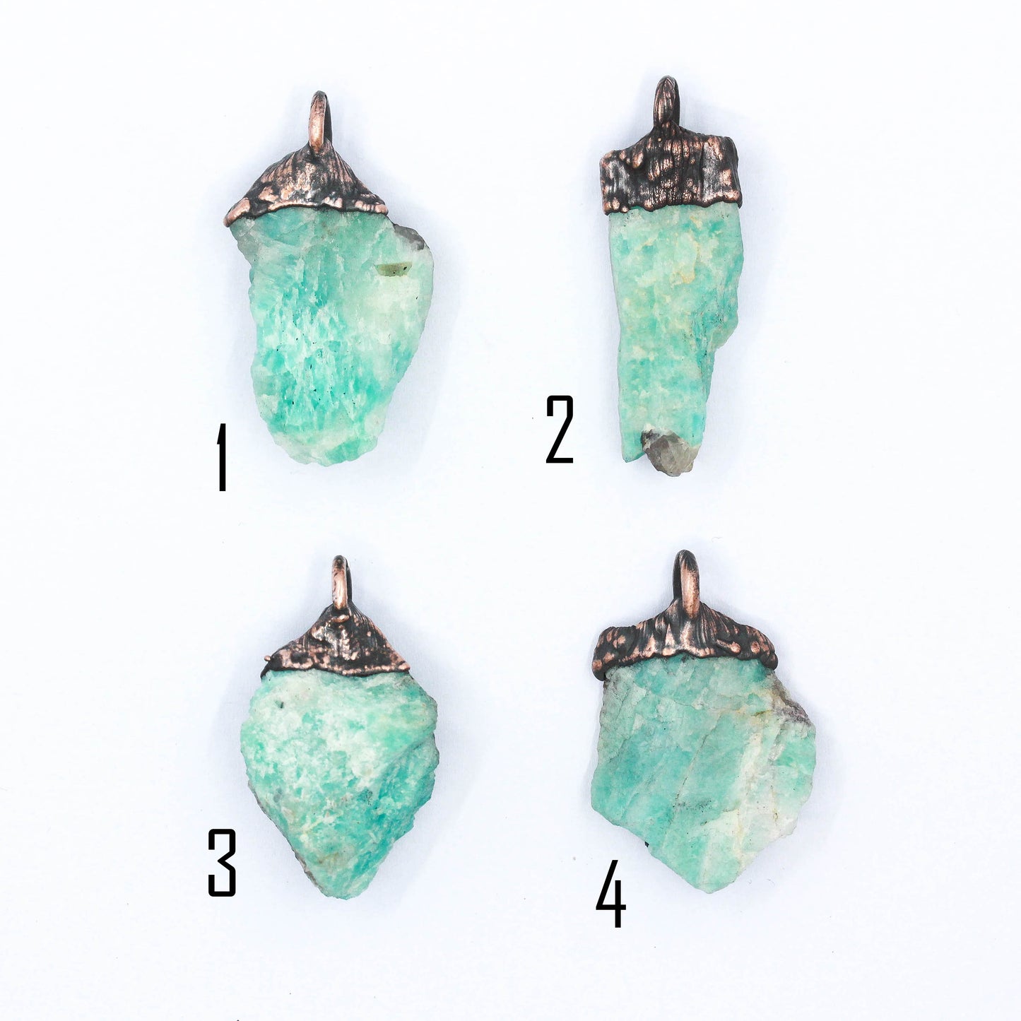 Raw Amazonite Crystal Necklace