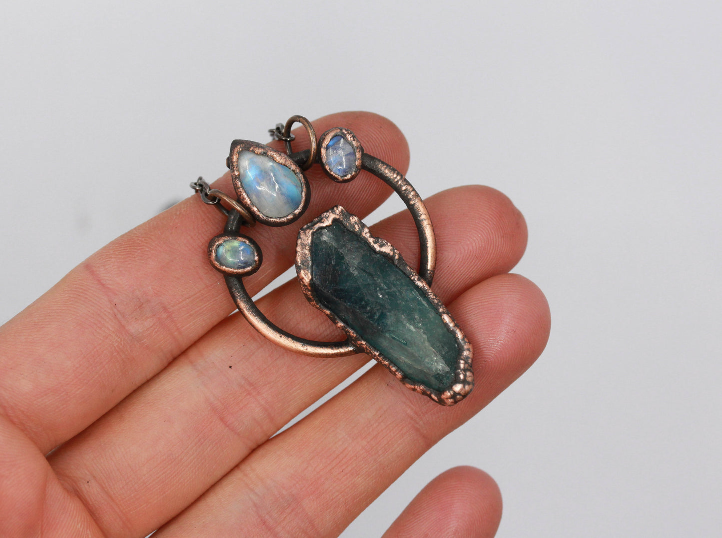 Fluorite & Moonstone Necklace