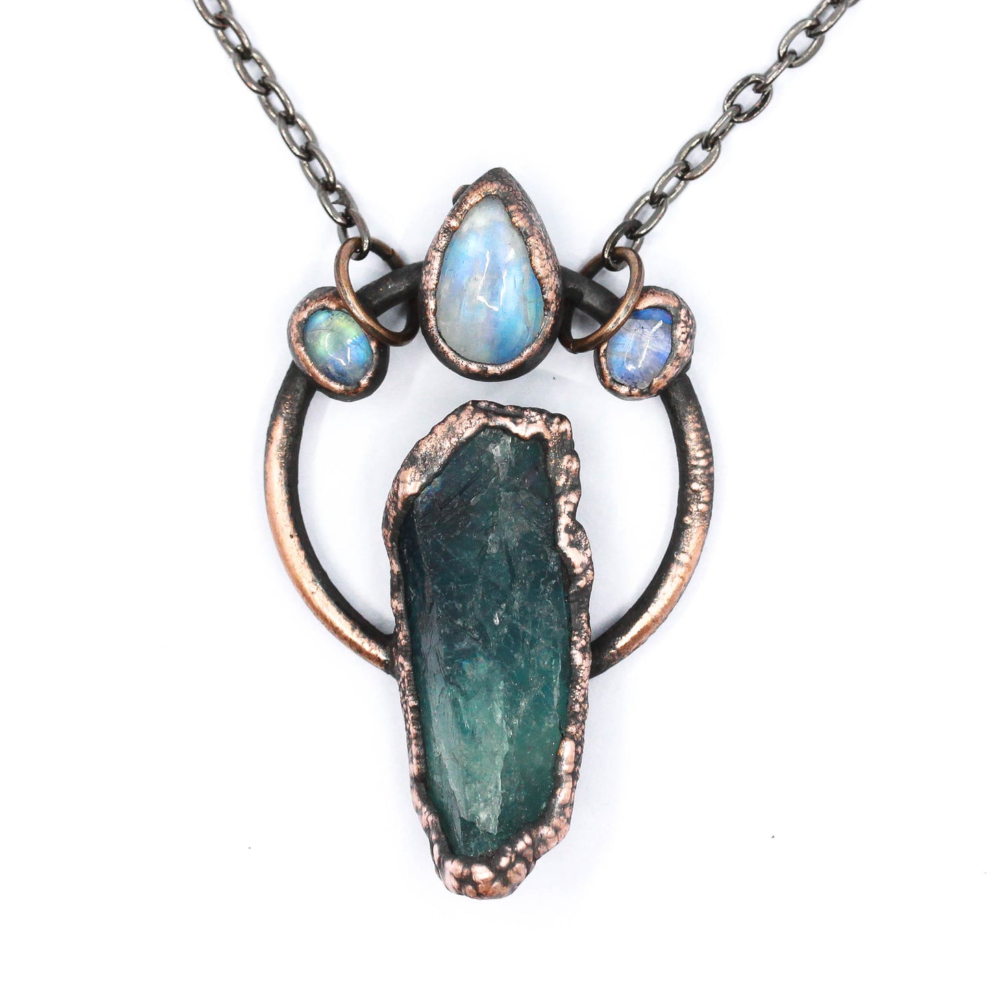 Fluorite & Moonstone Necklace