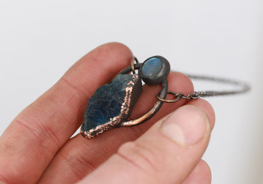 Fluorite & Labradorite Necklace