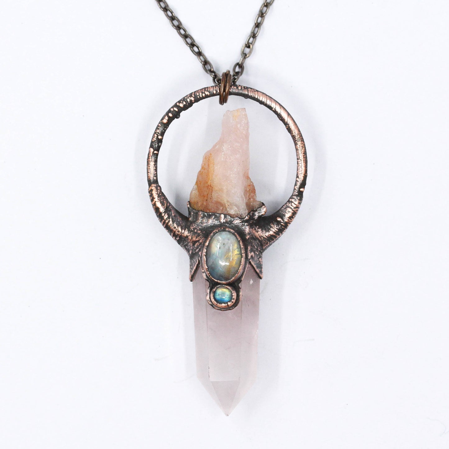 Rose Quartz & Moonstone Necklace