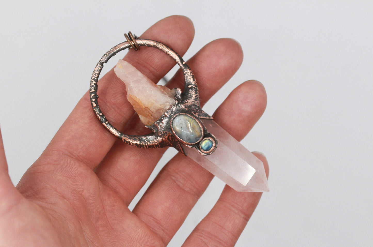 Rose Quartz & Moonstone Necklace