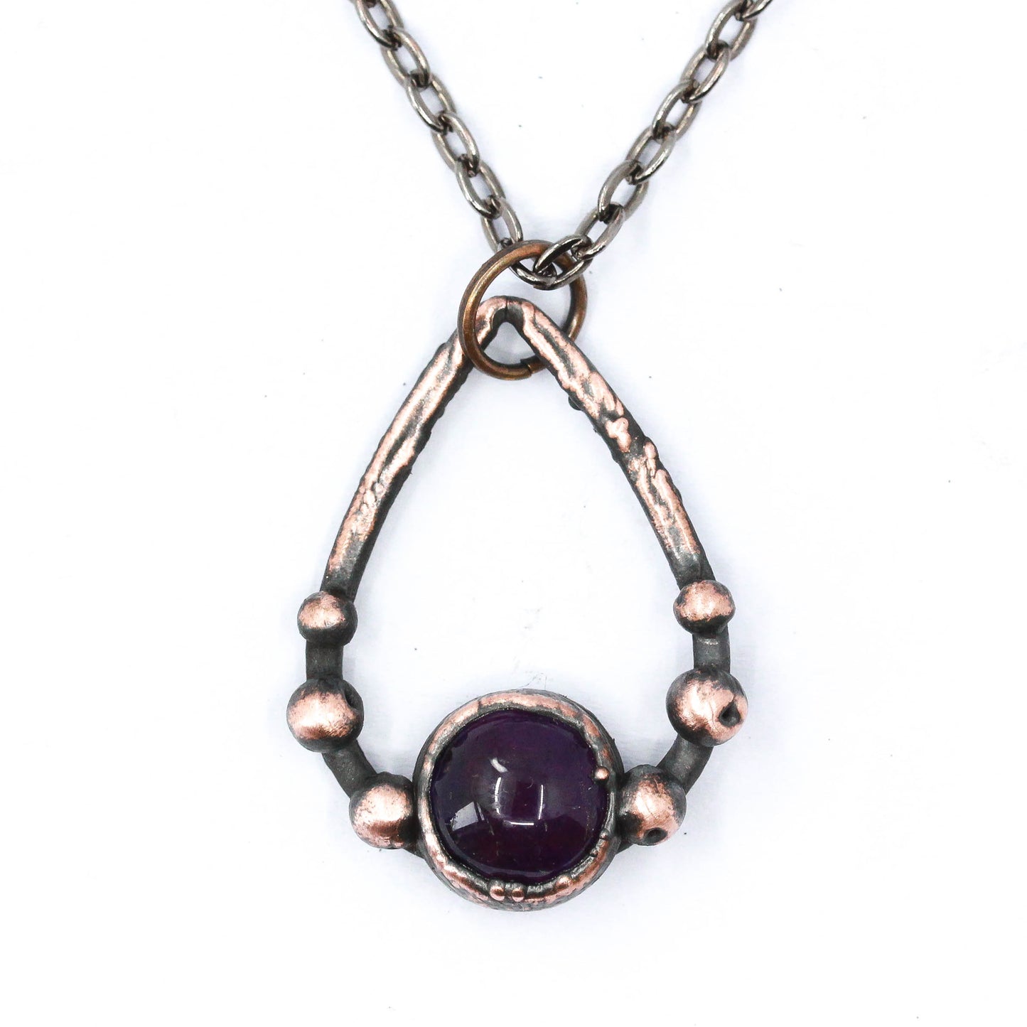 Amethyst Teardrop Necklace
