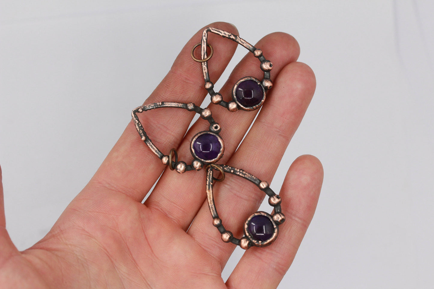 Amethyst Teardrop Necklace