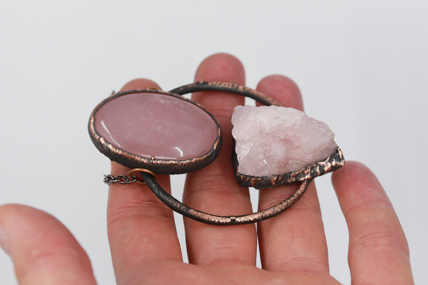 Large Rose Quartz Necklace
