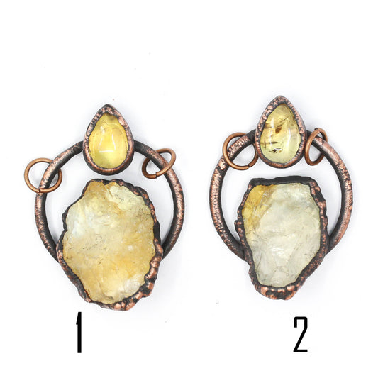 Quartz & Citrine Necklace