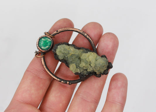 Prehnite & Amazonite Necklace