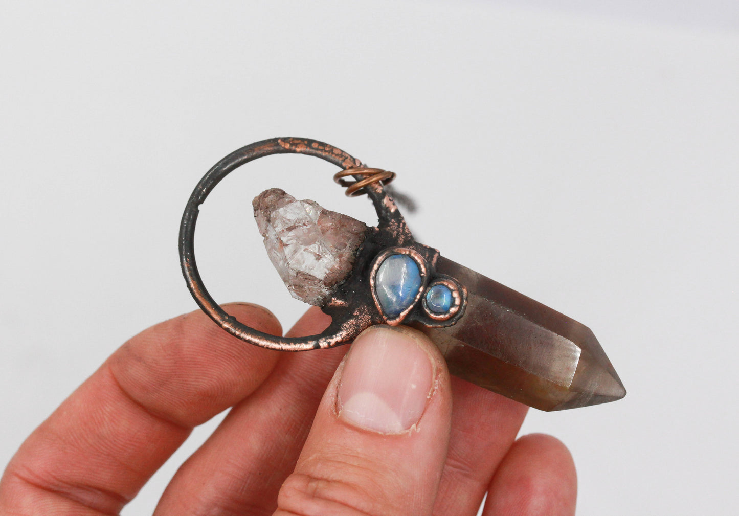 Citrine, Topaz & Moonstone Necklace