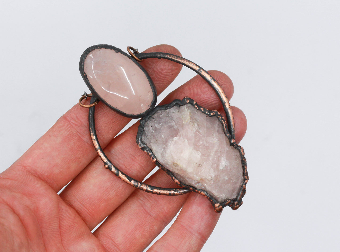 Large Rose Quartz Necklace