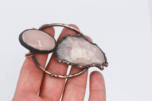 Large Rose Quartz Necklace