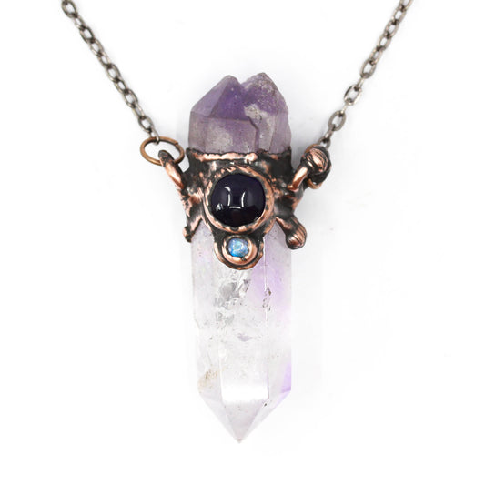 Amethyst & Moonstone Necklace