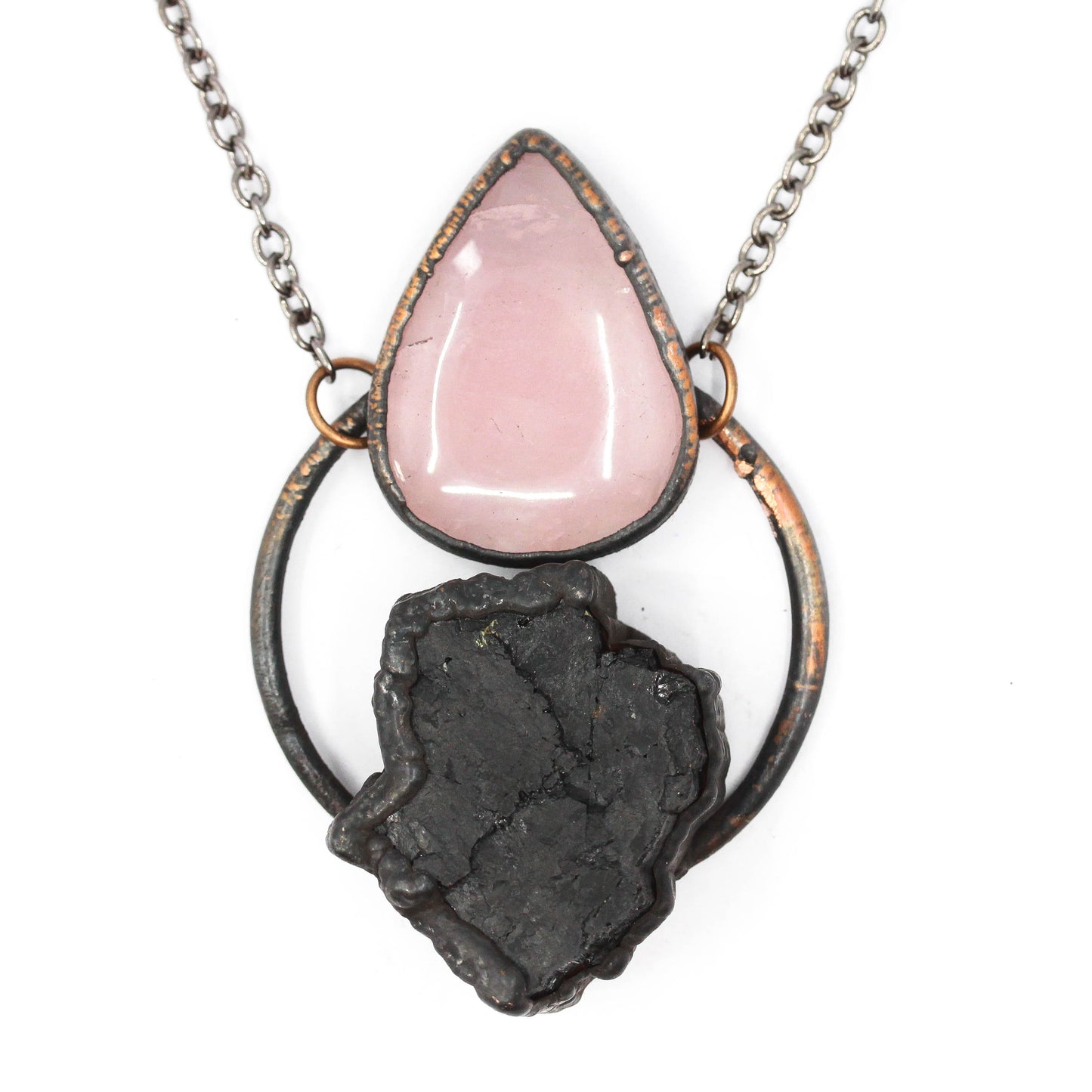 Tourmaline & Rose Quartz Necklace