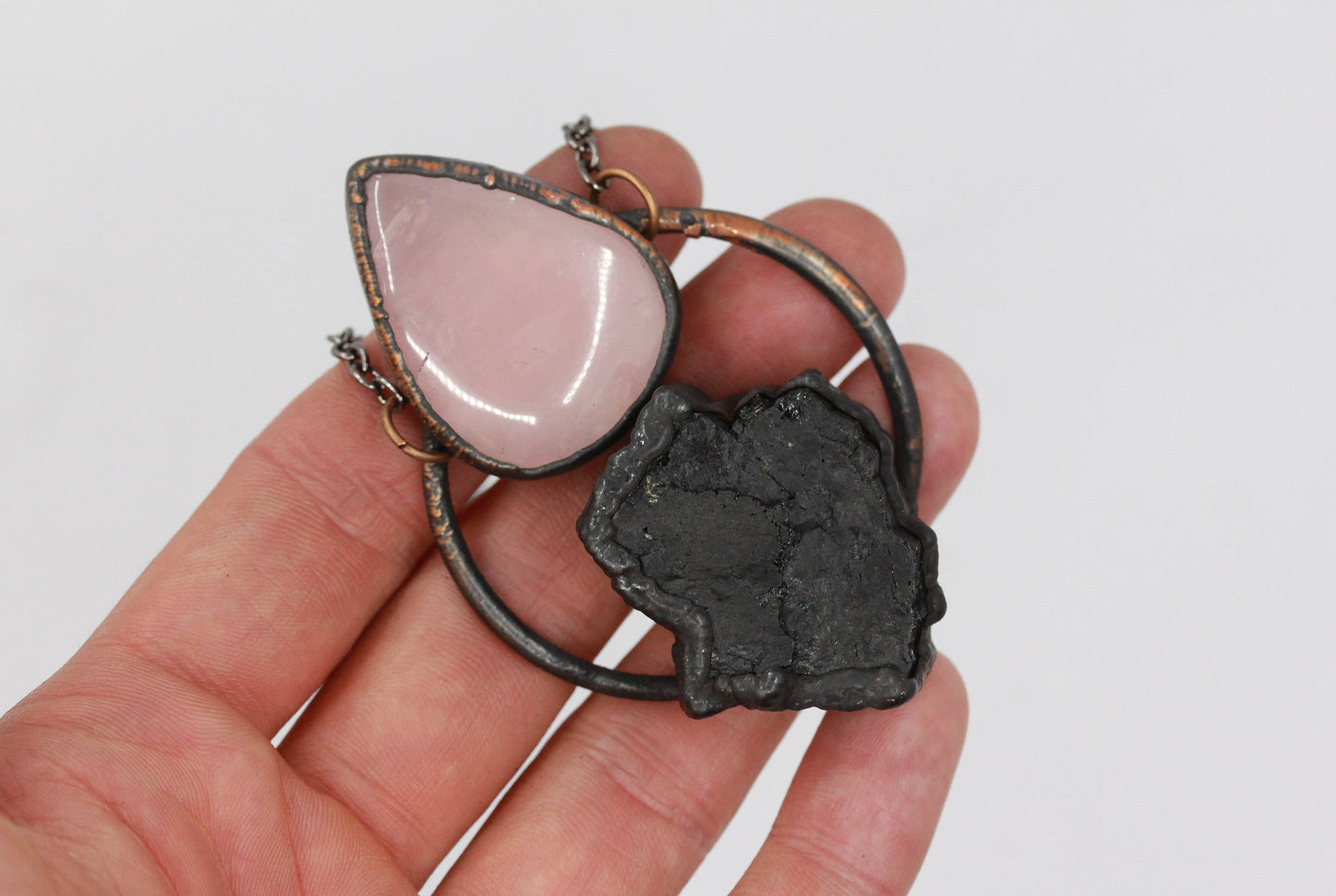 Tourmaline & Rose Quartz Necklace