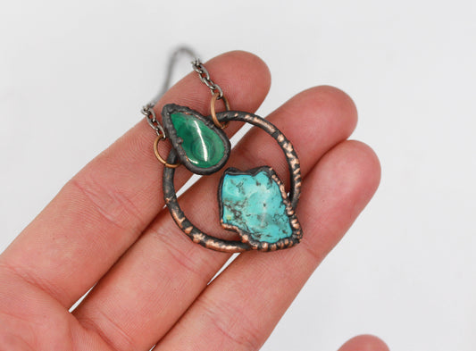 Turquoise & Malachite Necklace