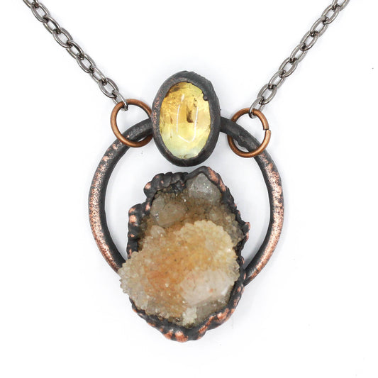 Spirit Quartz & Citrine Necklace