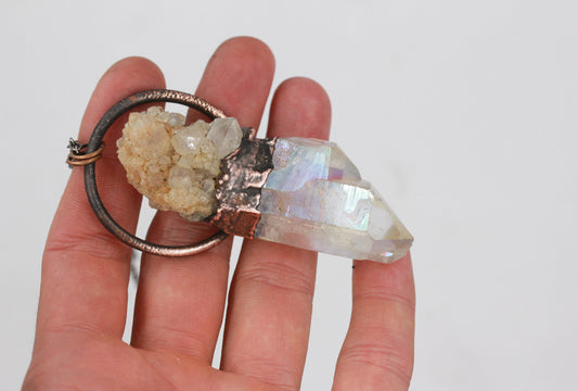 Angel Aura Quartz & Spirit Quartz Necklace