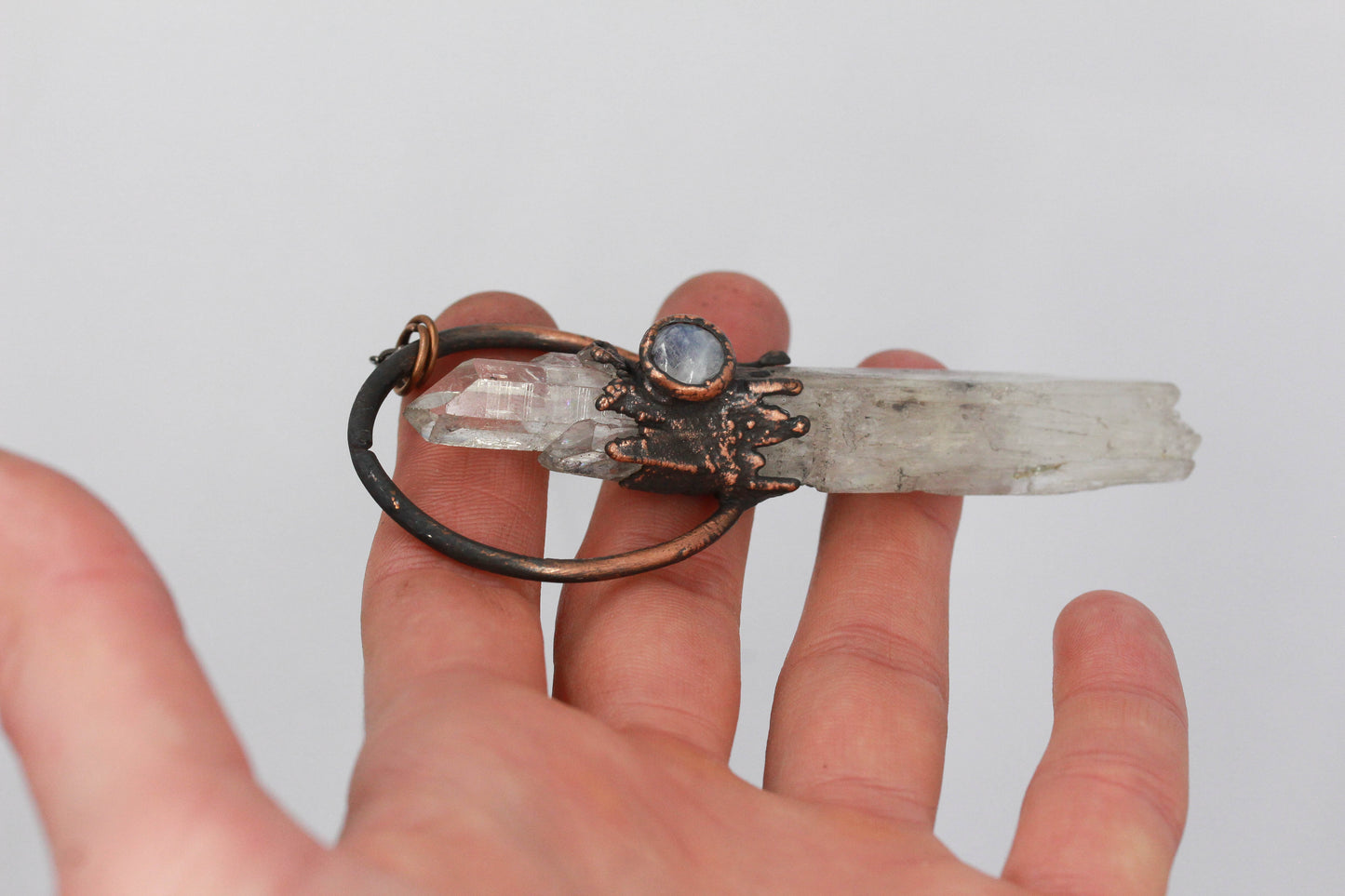 Kunzite, Quartz & Moonstone Necklace