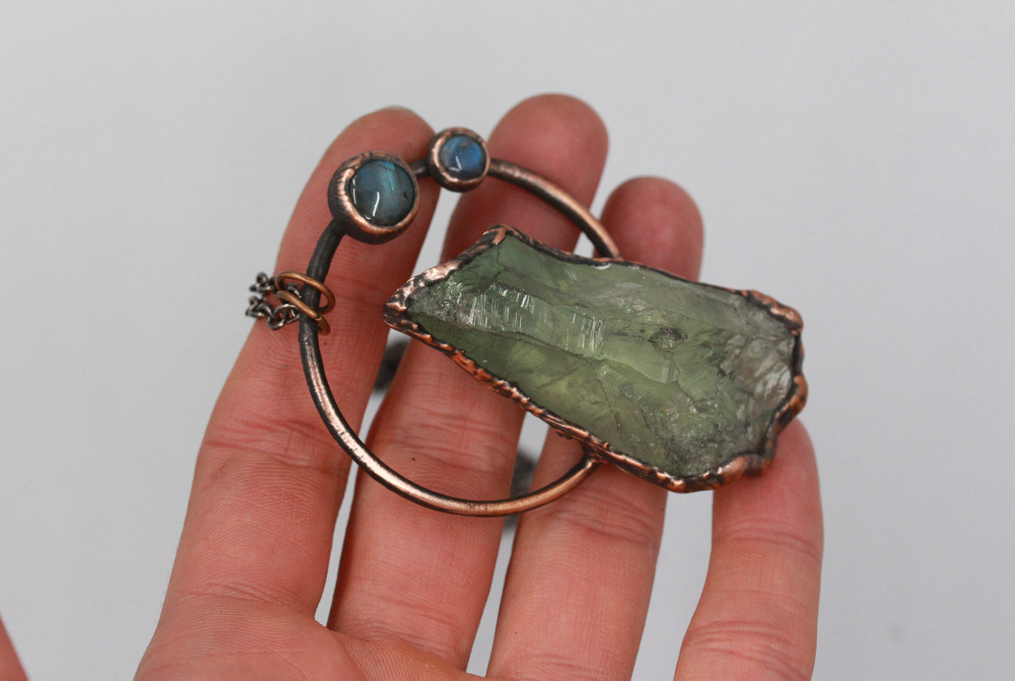 Prasiolite & Labradorite Necklace