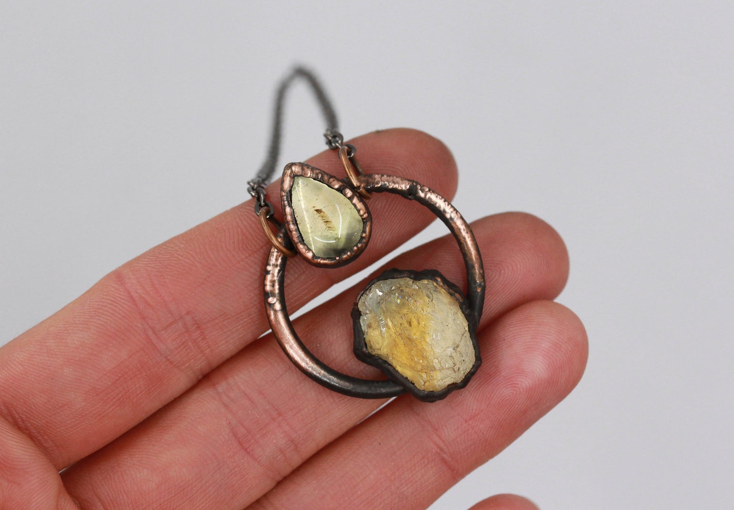 Quartz & Citrine Necklace
