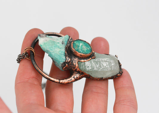 Calcite & Amazonite Necklace