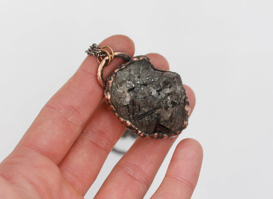 Tourmalinated Quartz Necklace
