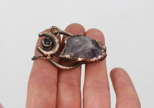 Amethyst Moon Necklace