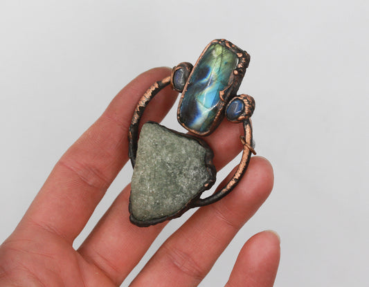 Green Tanzurine & Labradorite Necklace