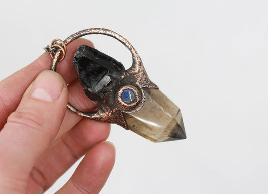 Smoky Quartz & Labradorite Necklace