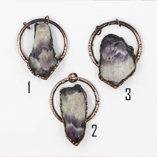 Chevron Amethyst Necklace