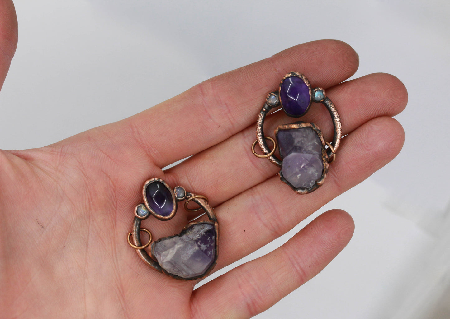Amethyst & Moonstone Necklace