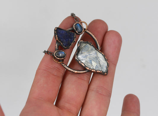 Kyanite, Lapis Lazuli & Labradorite Necklace