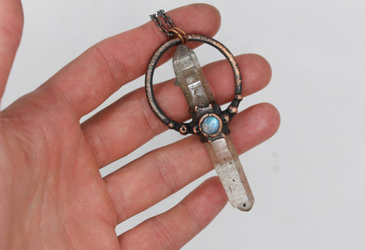 Quartz & Moonstone Necklace