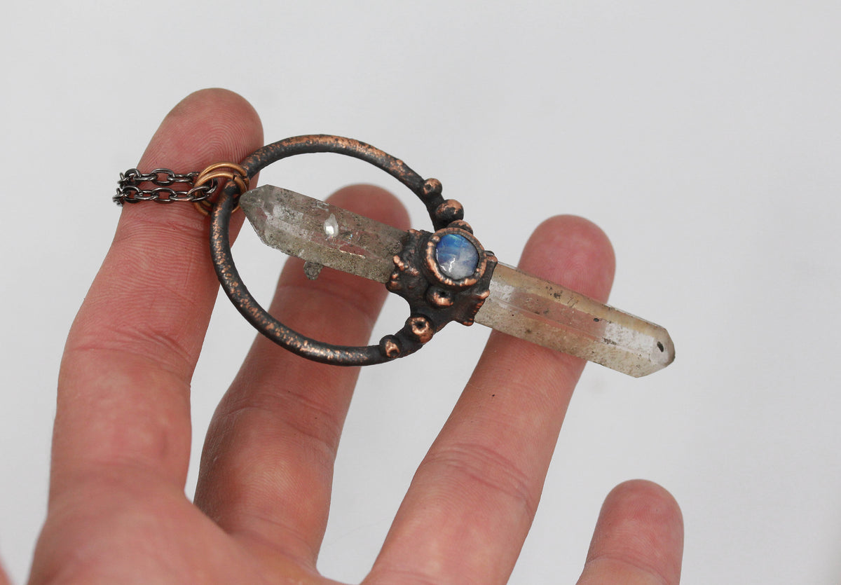 Quartz & Moonstone Necklace