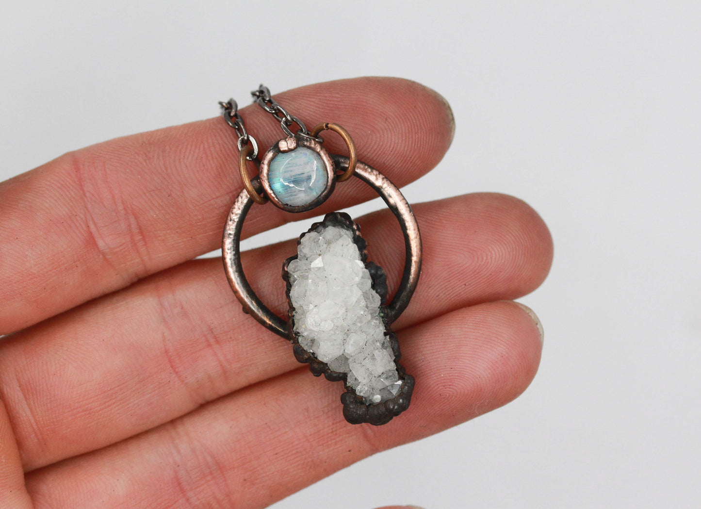Quartz & Moonstone Necklace