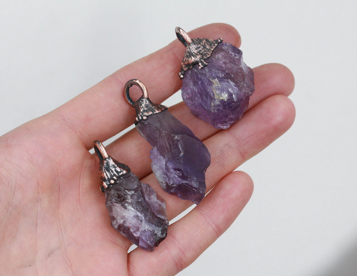Small Amethyst Crystal Necklace