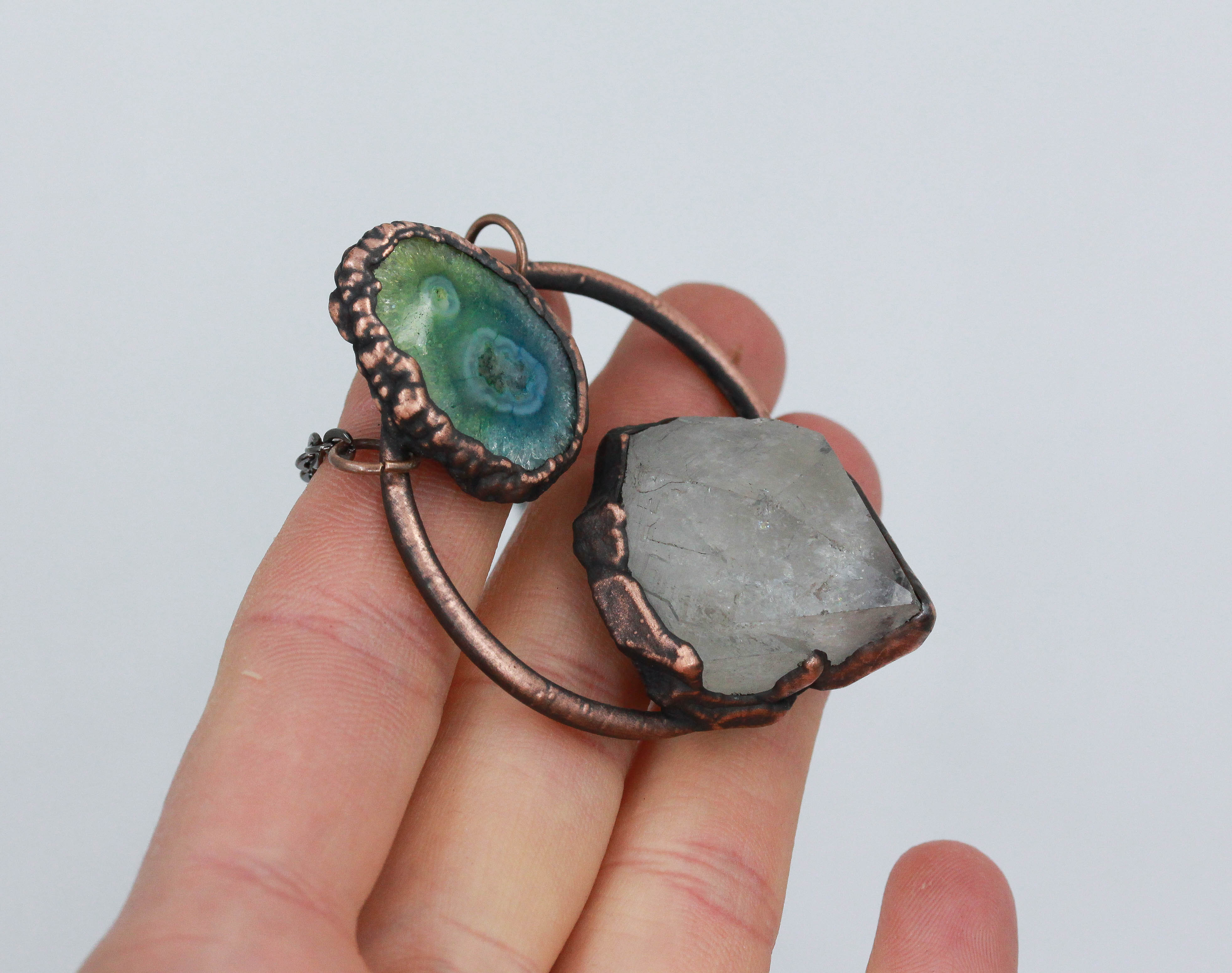 Clear Quartz Solar Quartz Necklace Eden After