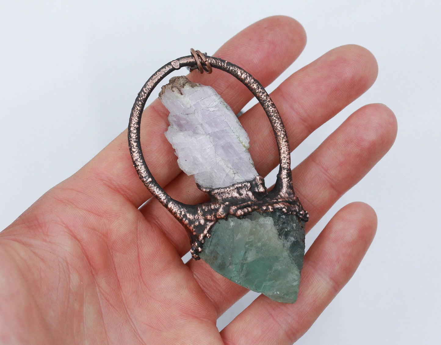 Kunzite & Fluorite Necklace